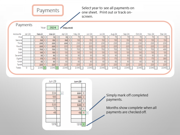 Debt Free Debt Payoff Tracker with Credit Score Focus™ - for Excel - Image 9
